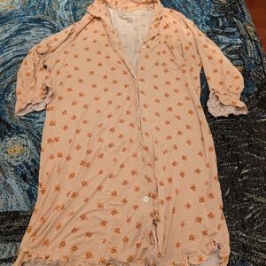 Jillian Harris Knix Floral Button-Up Dress